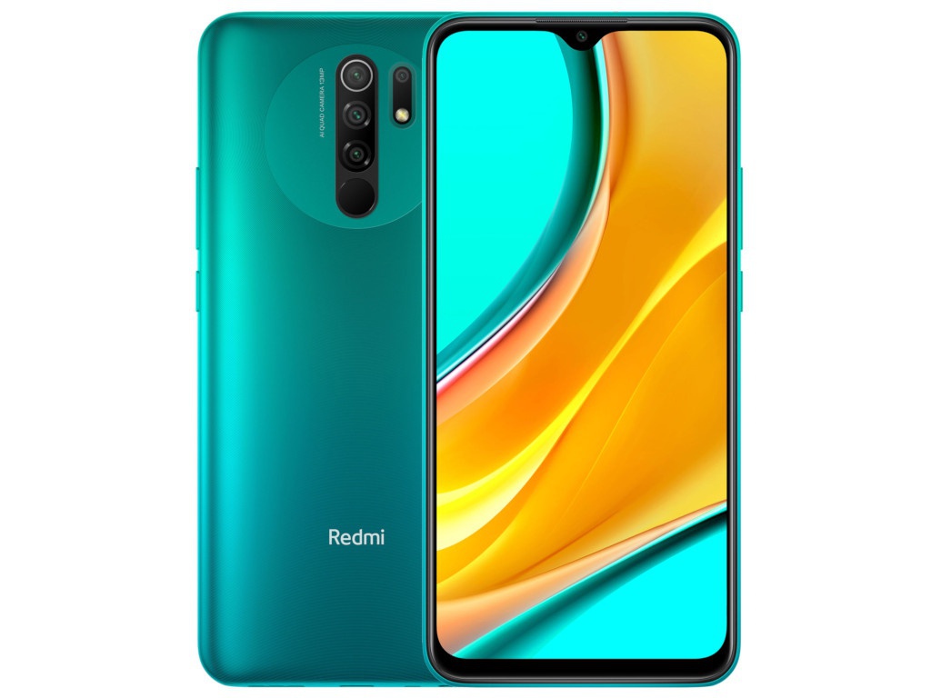 фото Сотовый телефон xiaomi redmi 9 4/64gb ocean green выгодный набор + серт. 200р!!!