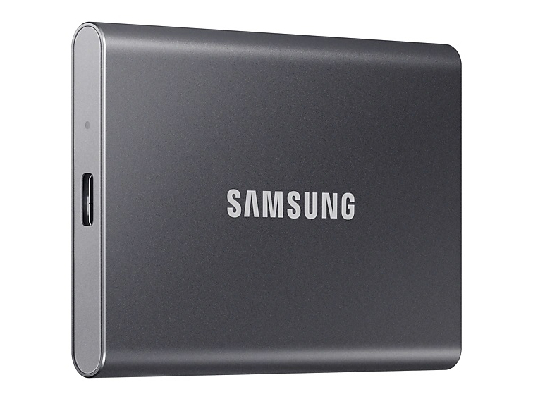 Твердотельный накопитель Samsung Portable T7 1Tb Grey MU-PC1T0T/WW твердотельный накопитель samsung ssd 3840gb pm897 2 5 mz7l33t8hbna 00a07