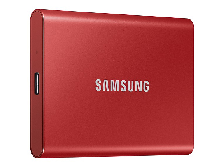 Твердотельный накопитель Samsung Portable T7 1Tb Red MU-PC1T0R/WW твердотельный накопитель samsung ssd 870 qvo 1tb mz 77q1t0bw