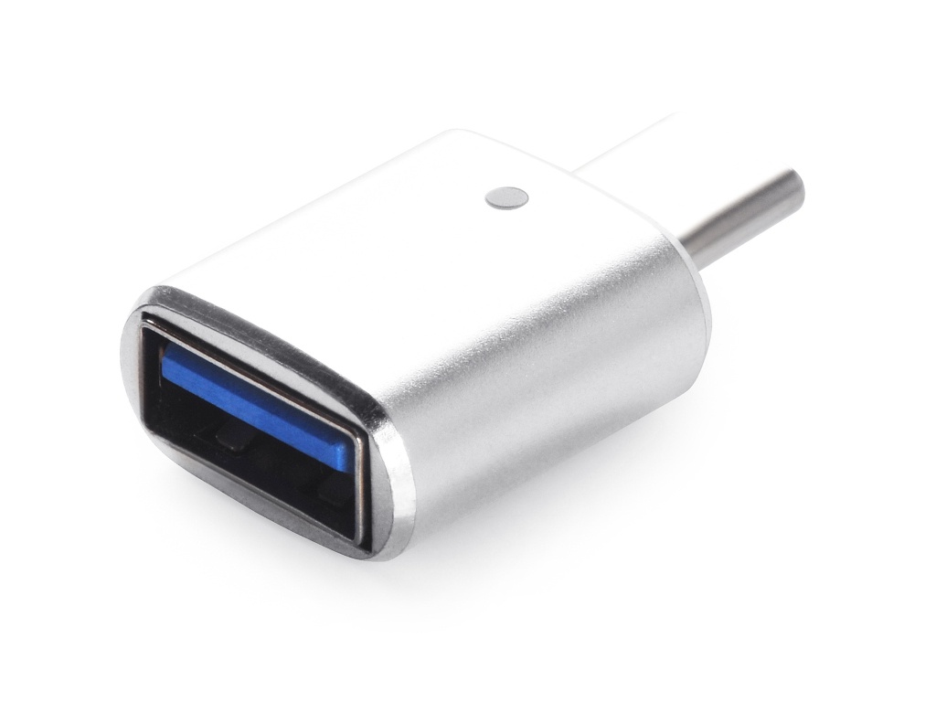 

Аксессуар Переходник iNeez OTG USB Type-C to USB 2.0 Converter + Flash Silver 912888, 912888