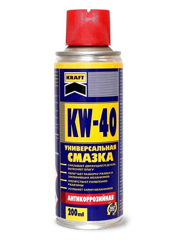 Универсальная смазка Kraft KW-40 200мл KF001