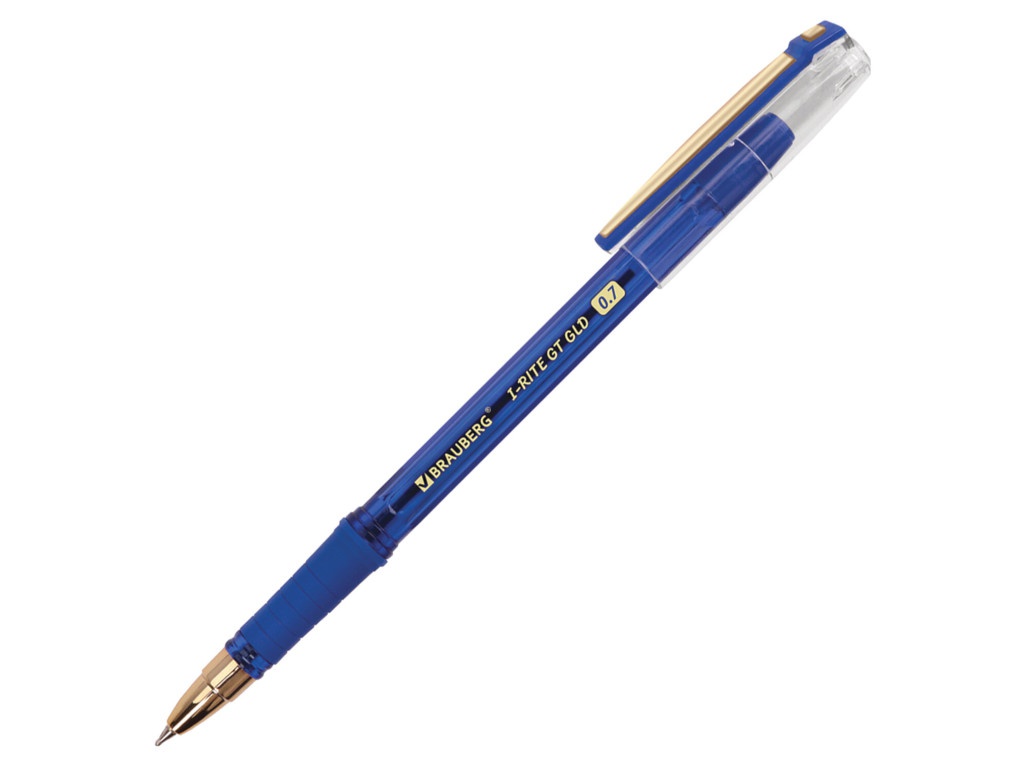 

Ручка шариковая Brauberg i-Rite GT GLD 0.7mm корпус Toned Blue, стержень Blue 143302, i-Rite GT GLD