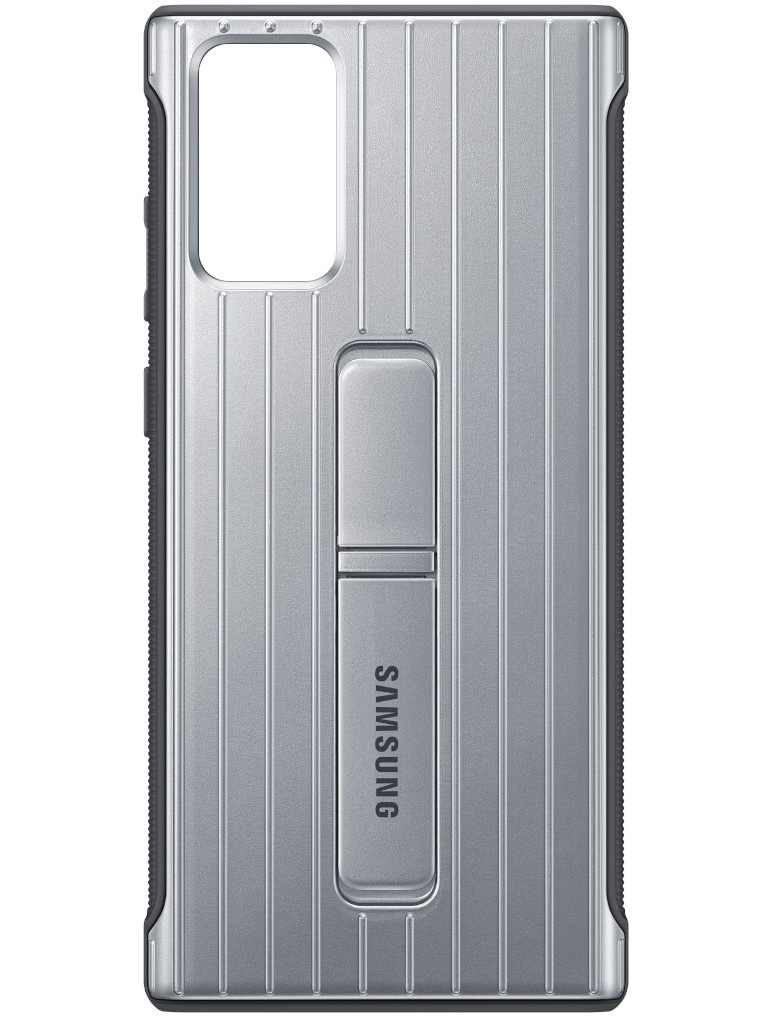 фото Чехол для samsung galaxy note 20 protective standing cover silver ef-rn980csegru