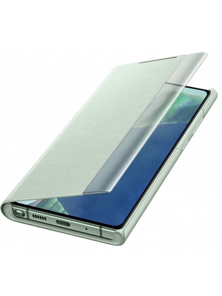 фото Чехол для samsung galaxy note 20 smart clear view cover mint ef-zn980cmegru