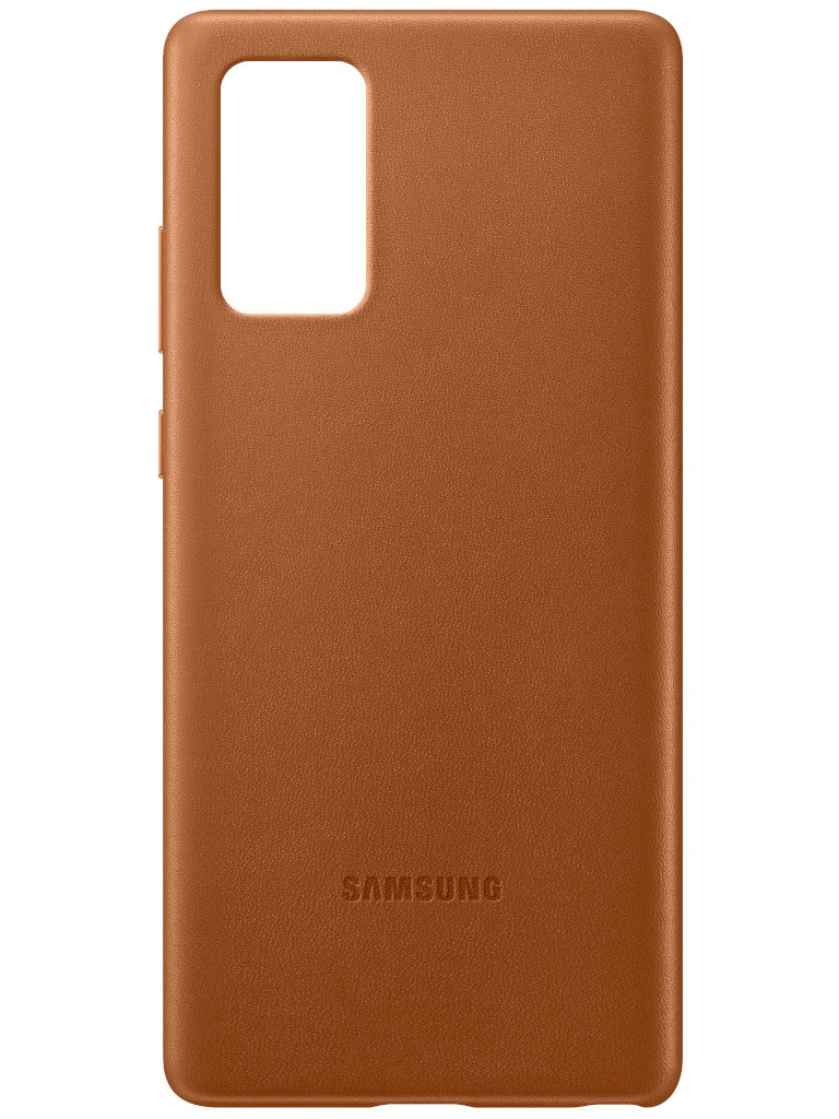 фото Чехол для samsung galaxy note 20 leather cover brown ef-vn980laegru