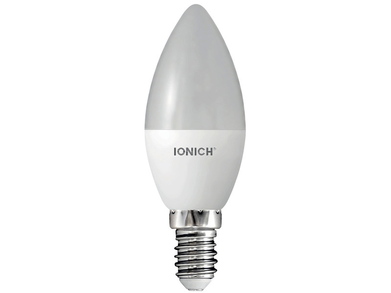 

Лампочка UNIVersal Led Ionich свеча 4000K ILED-SMD2835-C37-6-540-230-2.7-E14 1630, 1630