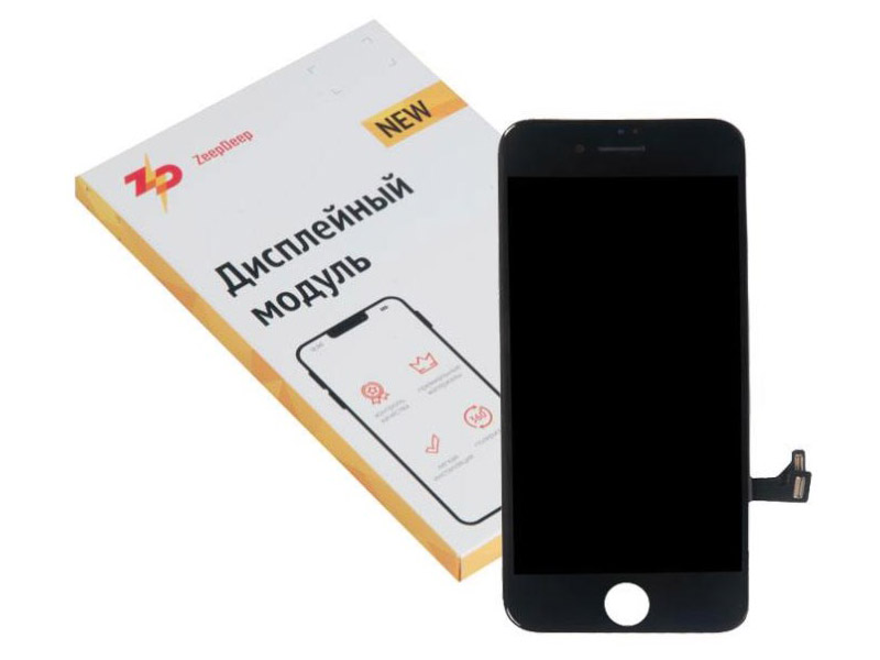 фото Дисплей zeepdeep premium для apple iphone 8 rp / se 2020 black в сборе с тачскрином 738353