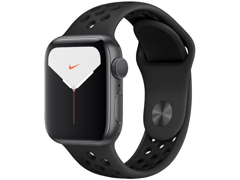 фото Умные часы apple watch nike series 5 40mm space grey aluminium with anthracite-black nike sport band mx3t2ru/a выгодный набор + серт. 200р!!!