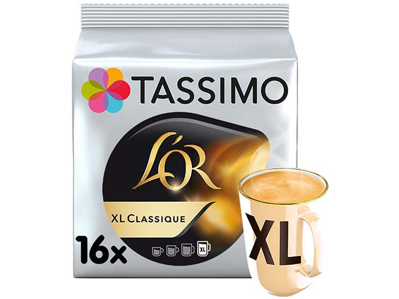 Капсулы для кофемашин Tassimo L’OR Classique XL крышка для многоразовой капсулы icafilas tassimo 109 3шт