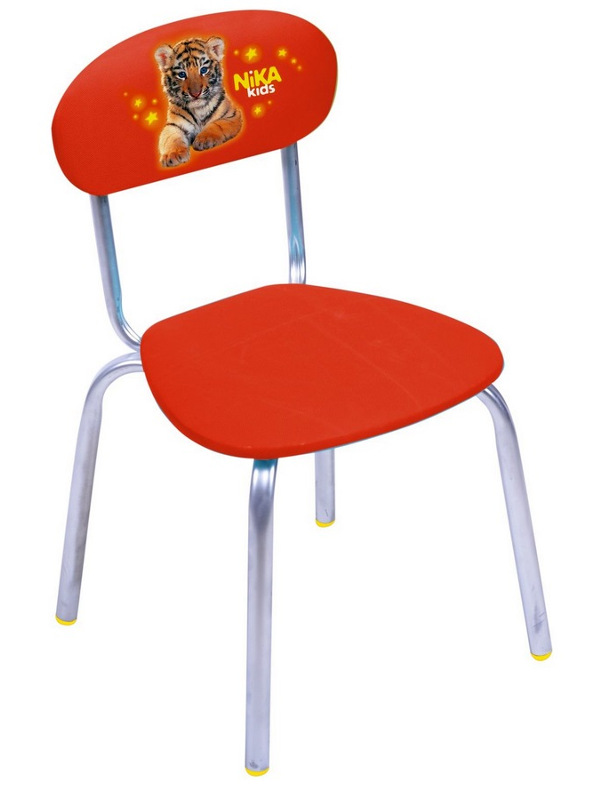 фото Детский стул nika сту6 с тигренком red