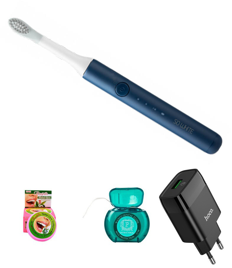 фото Зубная электрощетка xiaomi so white sonic electric toothbrush blue выгодный набор + серт. 200р!!!