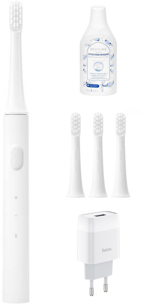 фото Зубная электрощетка xiaomi mijia electric toothbrush t100 white mes603 выгодный набор + серт. 200р!!!