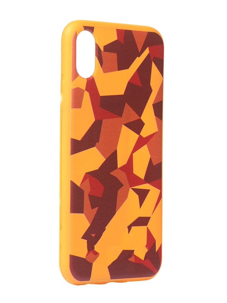 фото Чехол krutoff для apple iphone x/xs polygonal military colour 10347