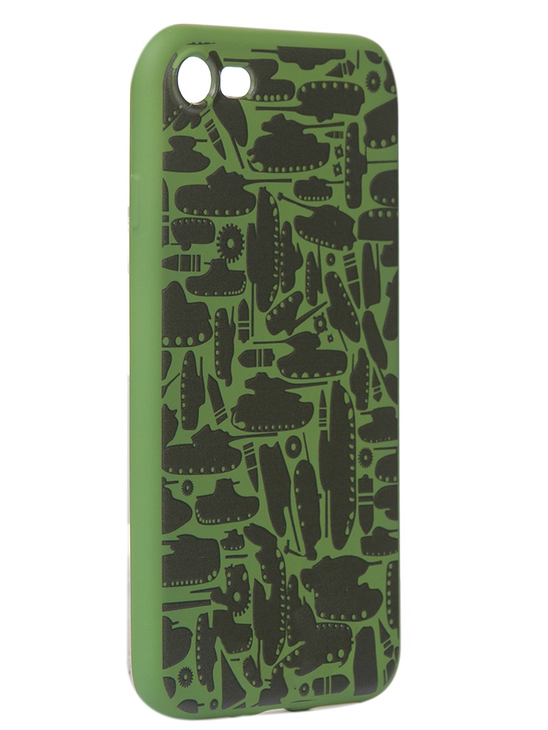 фото Чехол krutoff для apple iphone 7/8 technics military green 10344