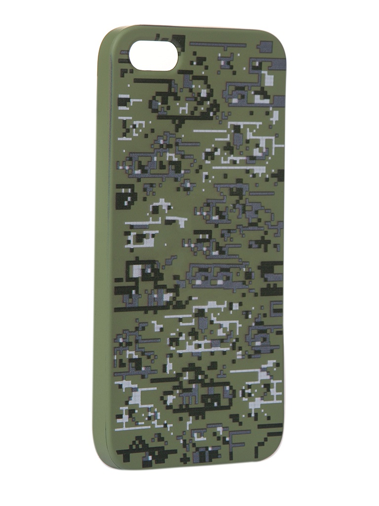 фото Чехол krutoff для apple iphone 5/5s/se pixel military desert 10307