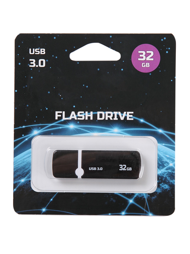 

USB Flash Drive 32Gb - Perfeo USB 3.0 C08 Black PF-C08B032, PF-C08B032