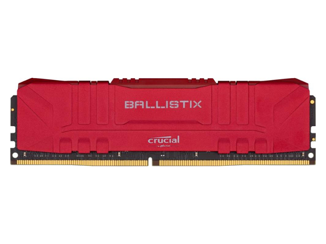 фото Модуль памяти ballistix red dimm 3200mhz pc4-25600 cl16 - 16gb bl8g32c16u4r