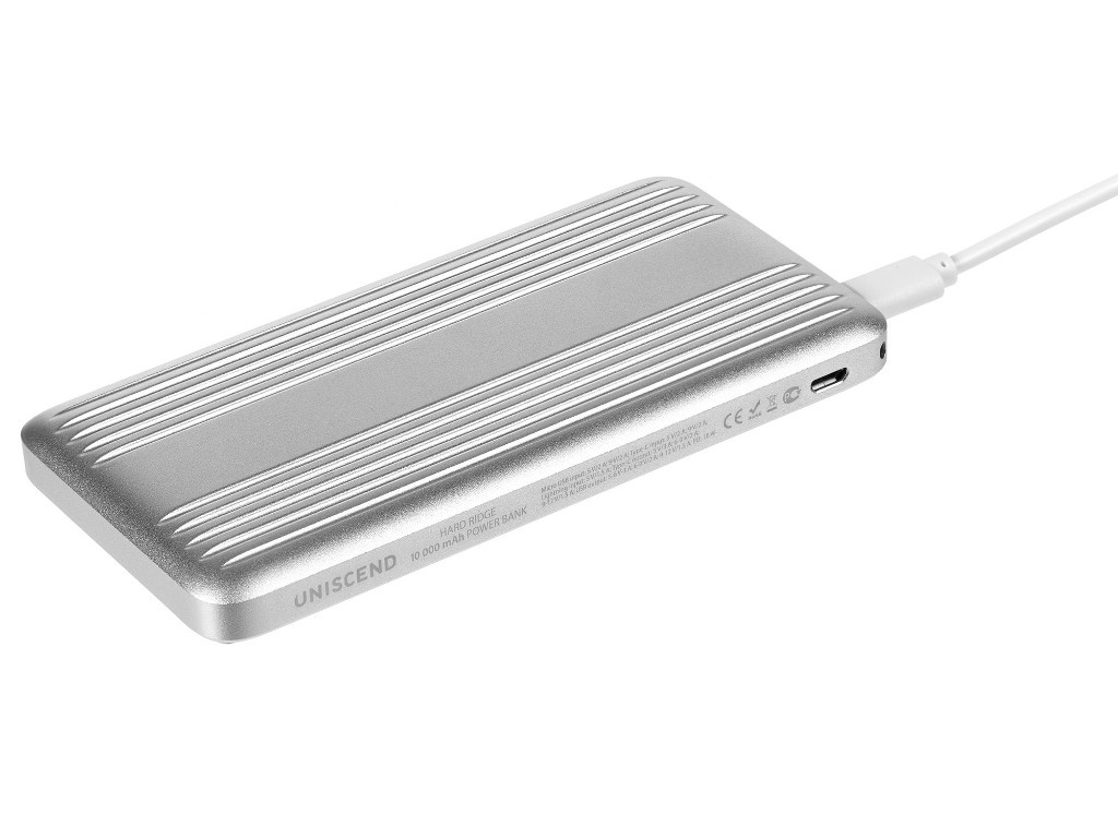 фото Внешний аккумулятор uniscend hard ridge 10000mah silver 15700.10