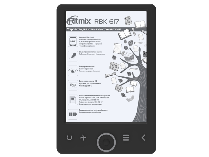 Zakazat.ru: Электронная книга Ritmix RBK-617 Black