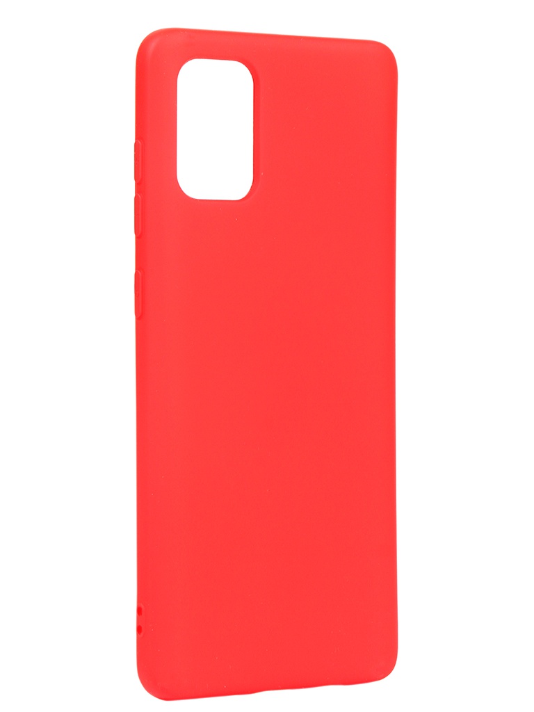 фото Чехол df для samsung galaxy a71 silicone red soriginal-08 df-group