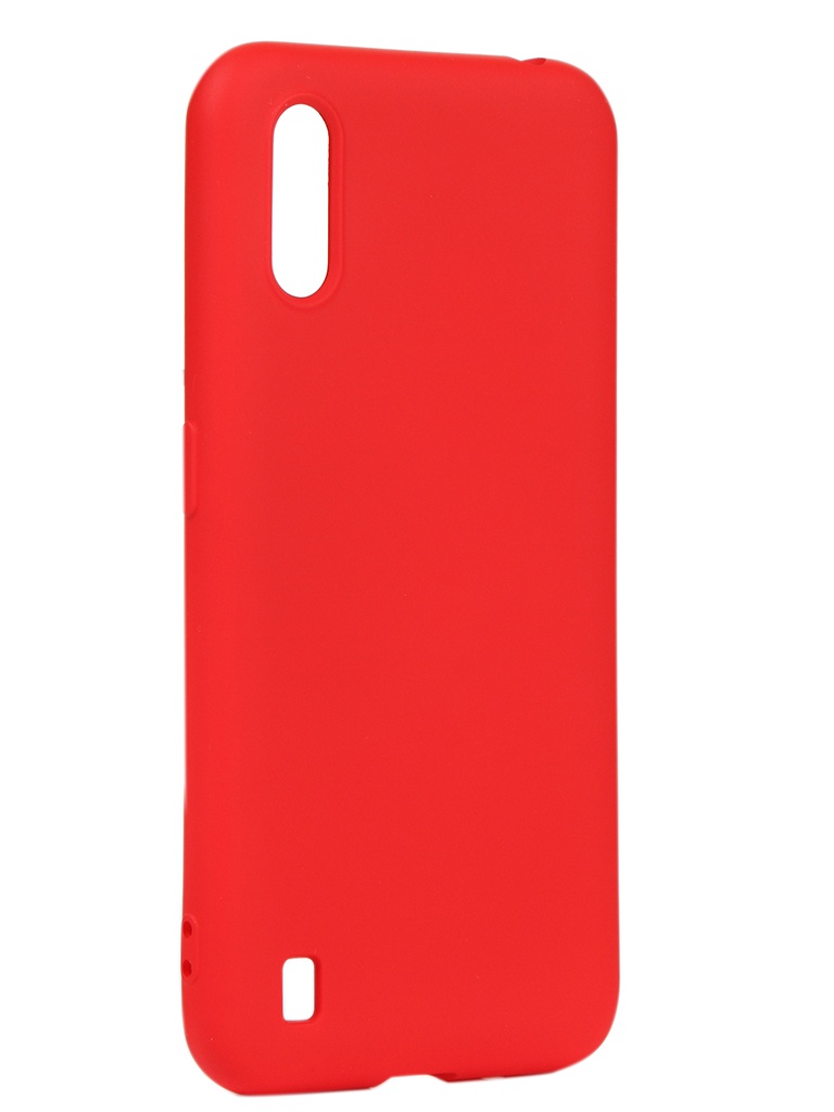 фото Чехол df для samsung galaxy a01 silicone red soriginal-07 df-group