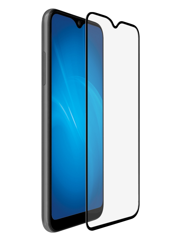 Закаленное стекло DF для Samsung Galaxy A01 Core Fullscreen Full Glue Black Frame sColor-105 цена и фото