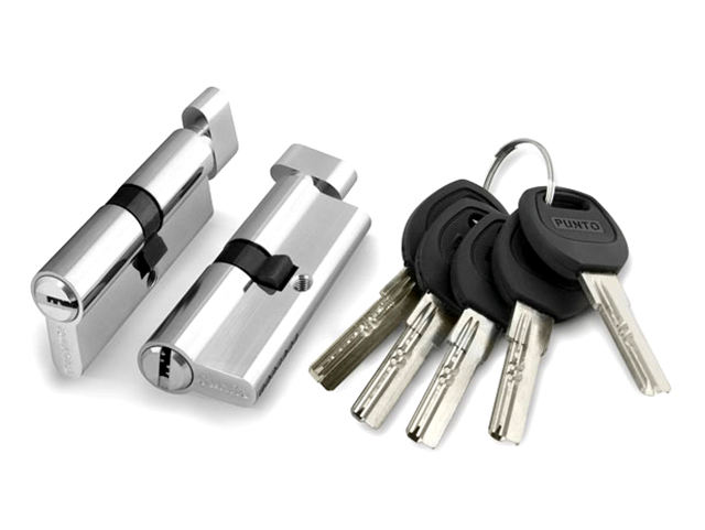 

Цилиндровый механизм с вертушкой Punto A202 80mm (40+10+30) SN Matte Nickel, A202