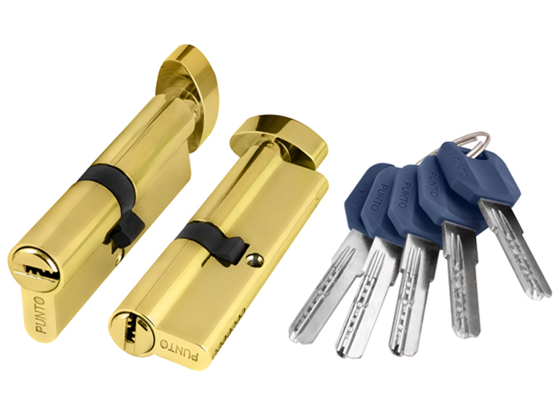 

Цилиндровый механизм с вертушкой Punto Z402 70mm (30+10+30) PB Brass, Z402
