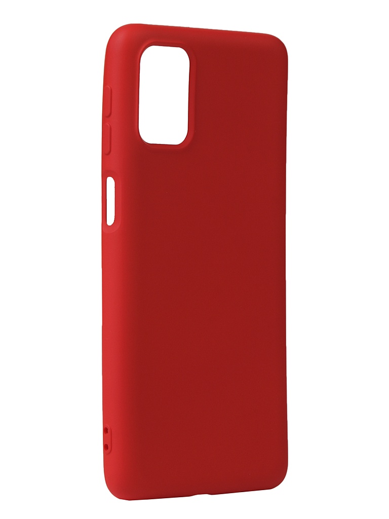 Чехол с микрофиброй DF для Samsung Galaxy M31s Silicone Red sOriginal-19