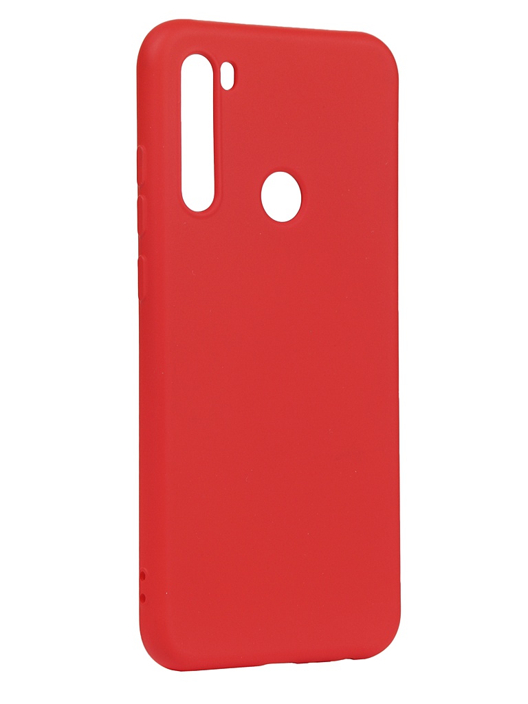 фото Чехол с микрофиброй df для xiaomi redmi note 8t silicone red xioriginal-06 df-group