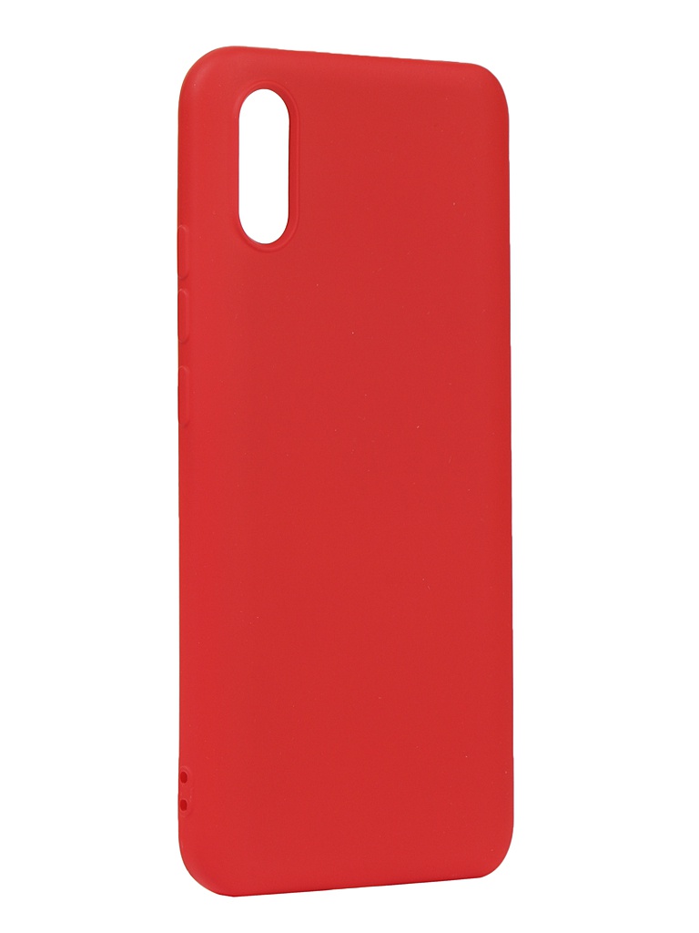 фото Чехол с микрофиброй df для xiaomi redmi 9a silicone red xioriginal-13 df-group