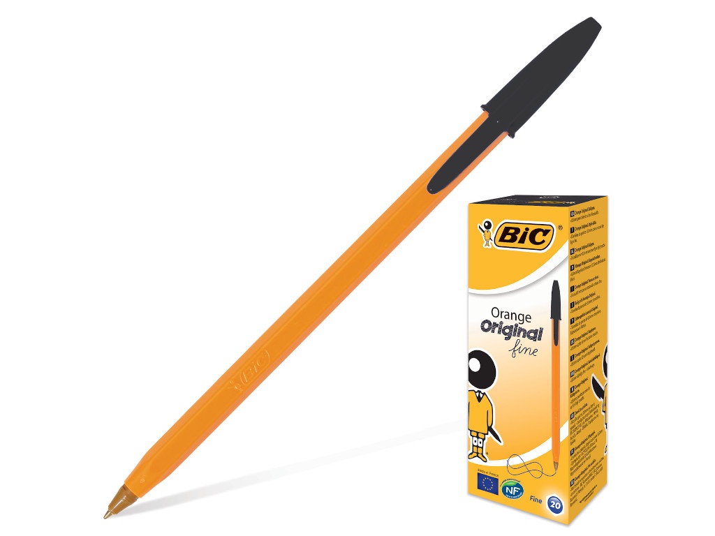 

Ручка шариковая Bic Orange 0.8mm стержень Black 8099231, 8099231