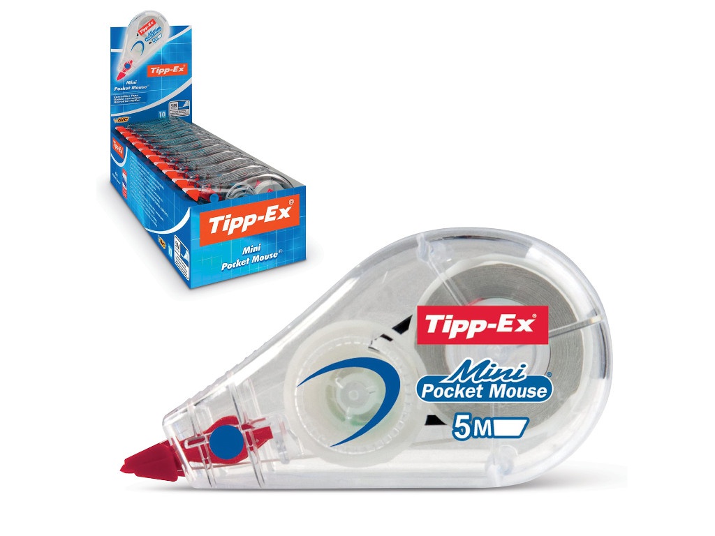 

Корректирующая лента Bic Tipp-ex Mini Pocket Mouse 5mm x 5m 932564, 932564