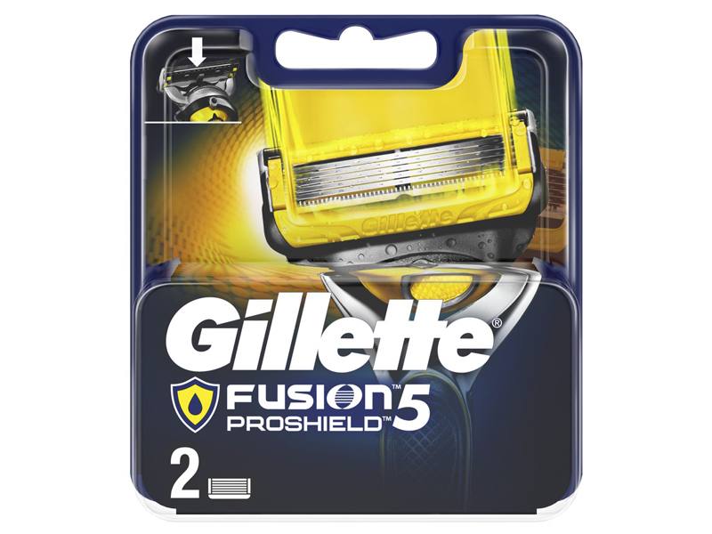 фото Сменные кассеты gillette fusion5 proshield 2шт 7702018412303