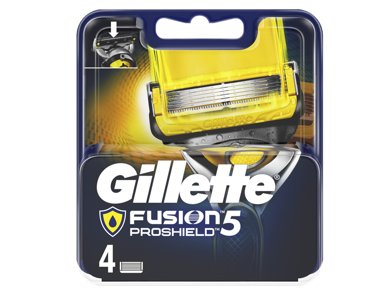 фото Сменные кассеты gillette fusion5 proshield 4шт 7702018412488