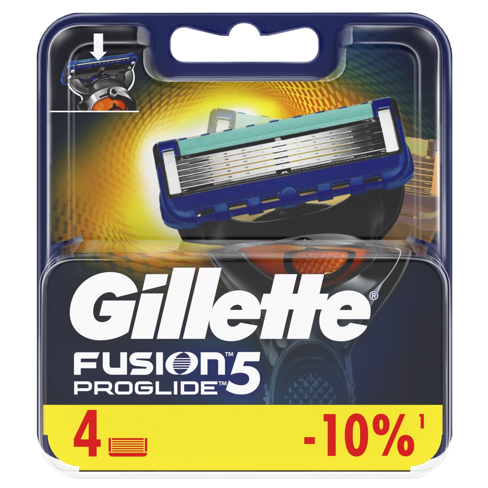 фото Сменные кассеты gillette fusion5 proglide 4шт 7702018085514