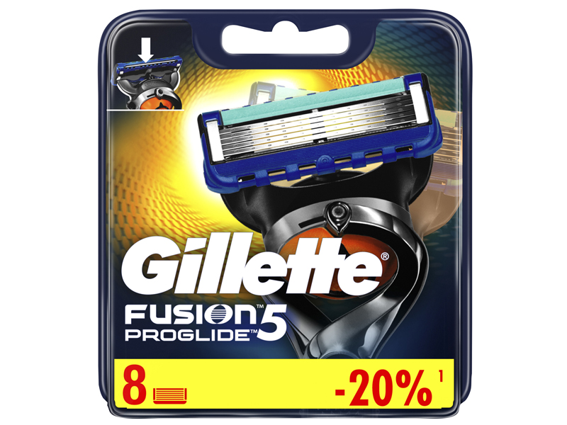 фото Сменные кассеты gillette fusion5 proglide 8шт 7702018085545