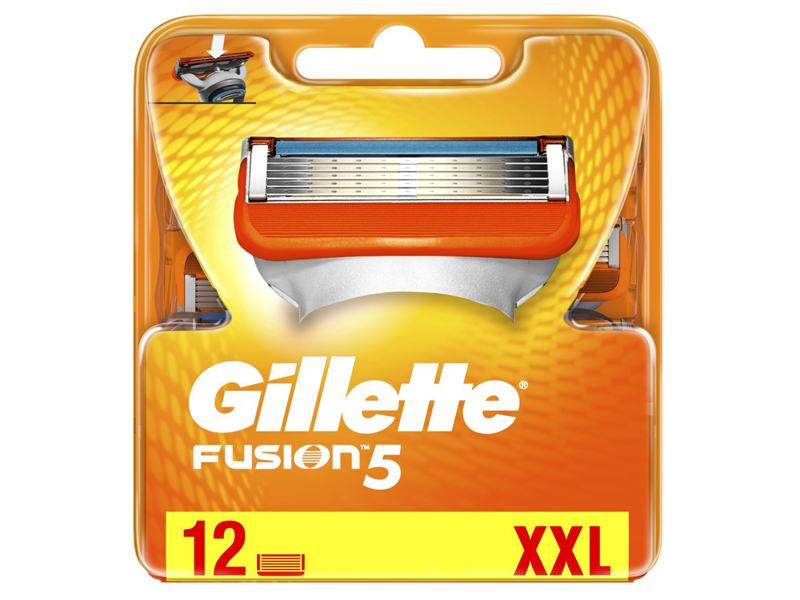 фото Сменные кассеты gillette fusion5 12шт 7702018542048