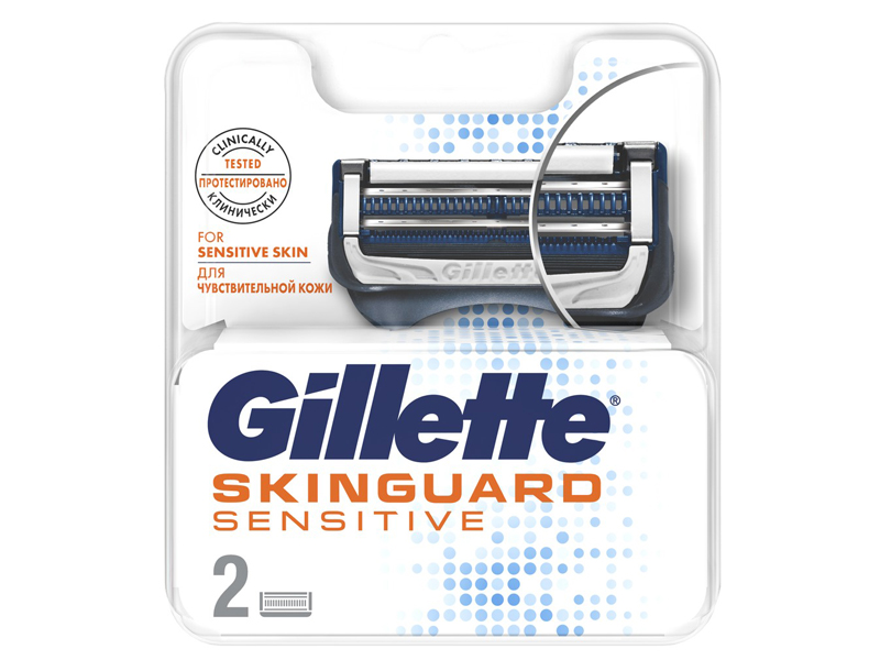 фото Сменные кассеты gillette skinguard sensitive 2шт 7702018488209