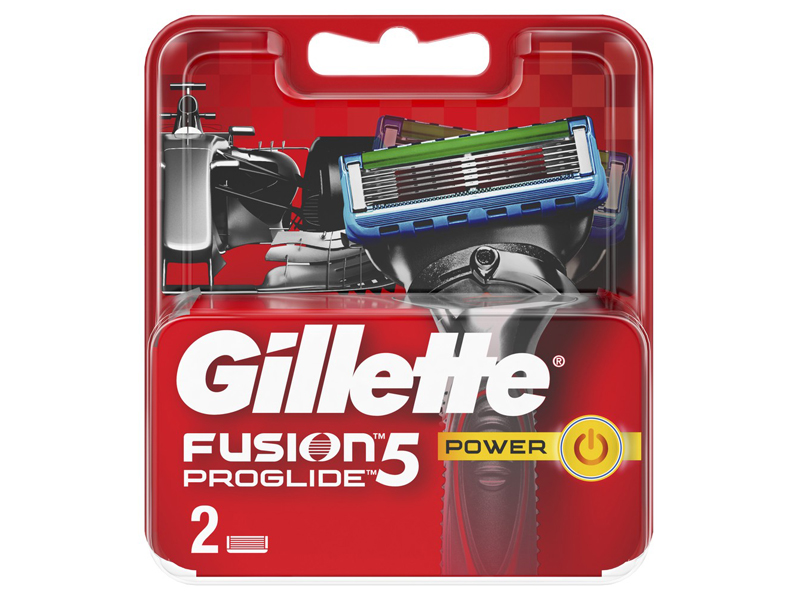 фото Сменные кассеты gillette fusion5 proglide power red 2шт 7702018085927