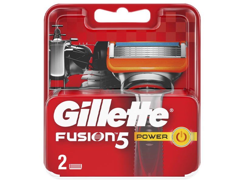 фото Сменные кассеты gillette fusion5 power red 2шт 7702018877560