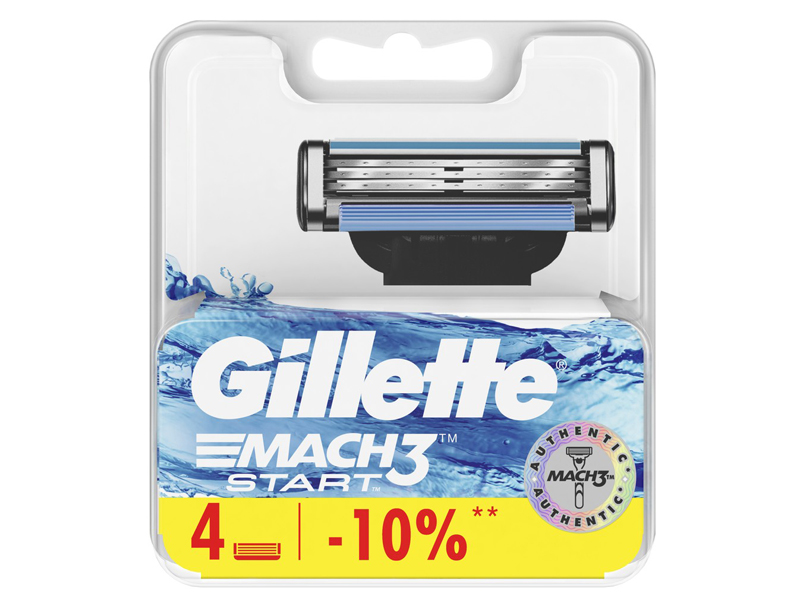 фото Сменные кассеты gillette mach3 start 4шт 7702018461943