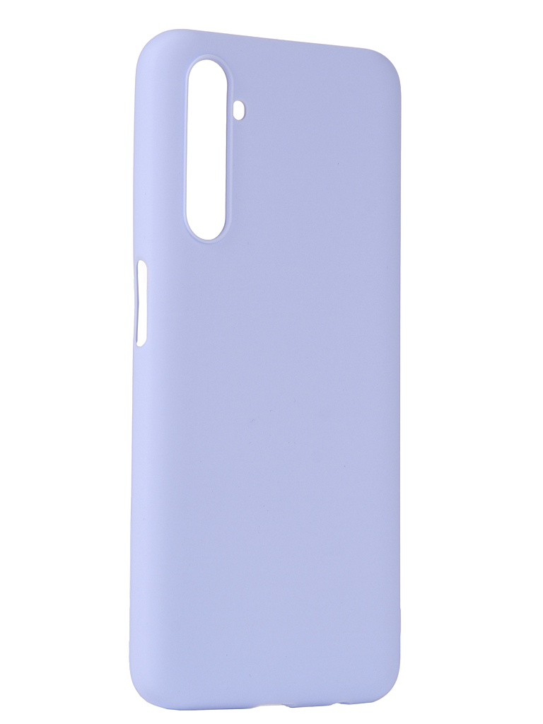 фото Чехол pero для realme 6 silicone clip case soft touch light-blue сс01-r6ob