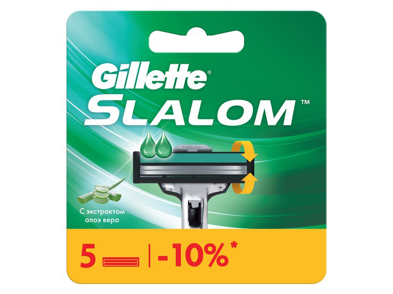 фото Сменные кассеты gillette slalom 5шт 7702018867912