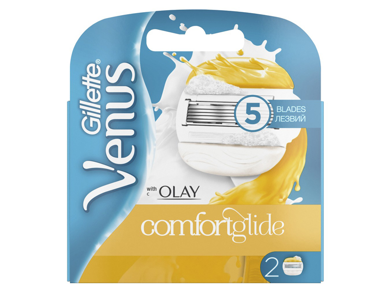 фото Сменные кассеты gillette venus&olay comfortglide 2шт 7702018089031