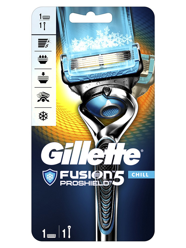 фото Бритва gillette fusion5 proshield chill flexball + 1 кассета