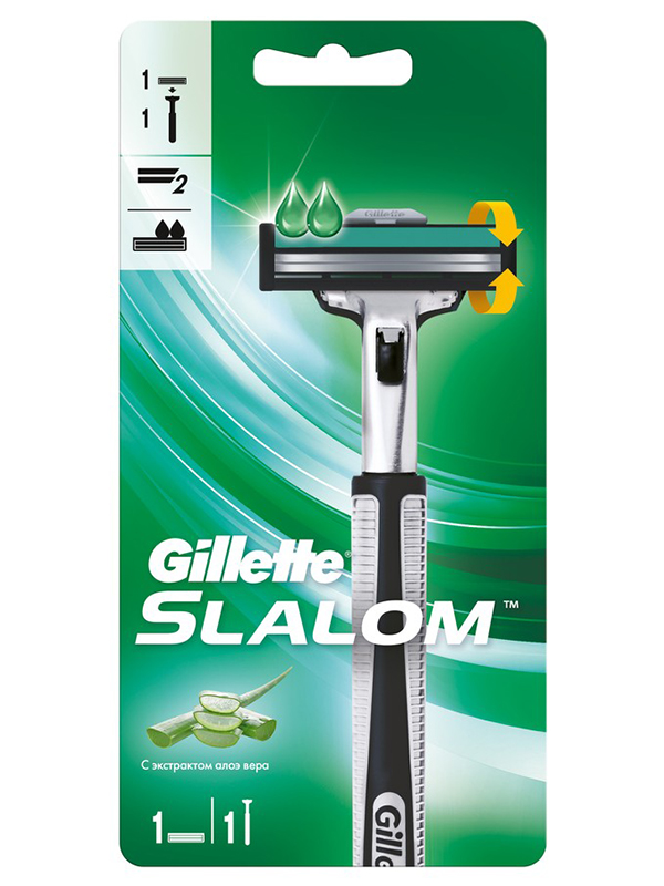 фото Бритва gillette slalom + 1 кассета 7702018867790