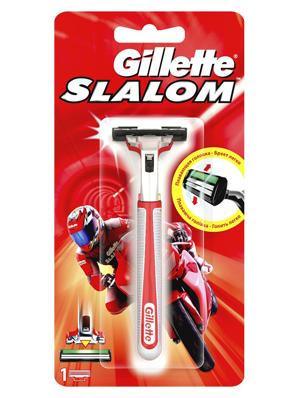 фото Бритва gillette slalom + 1 кассета 7702018321469