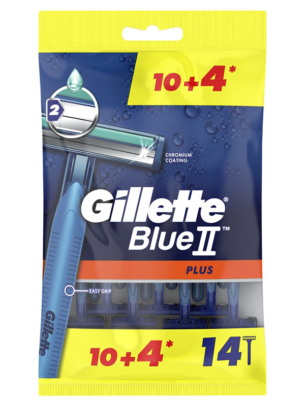 фото Бритва gillette blue ii plus 14шт 7702018518203