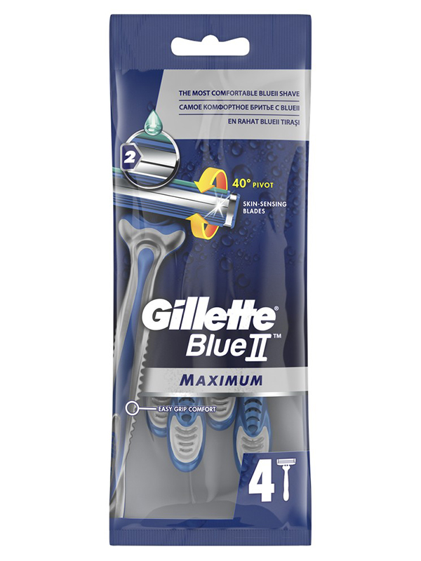 фото Бритва gillette blue ii maximum 4шт